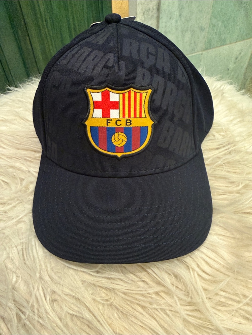 FC Barcelona Barca Soccer Snapback Navy Hat Futbol España One Size